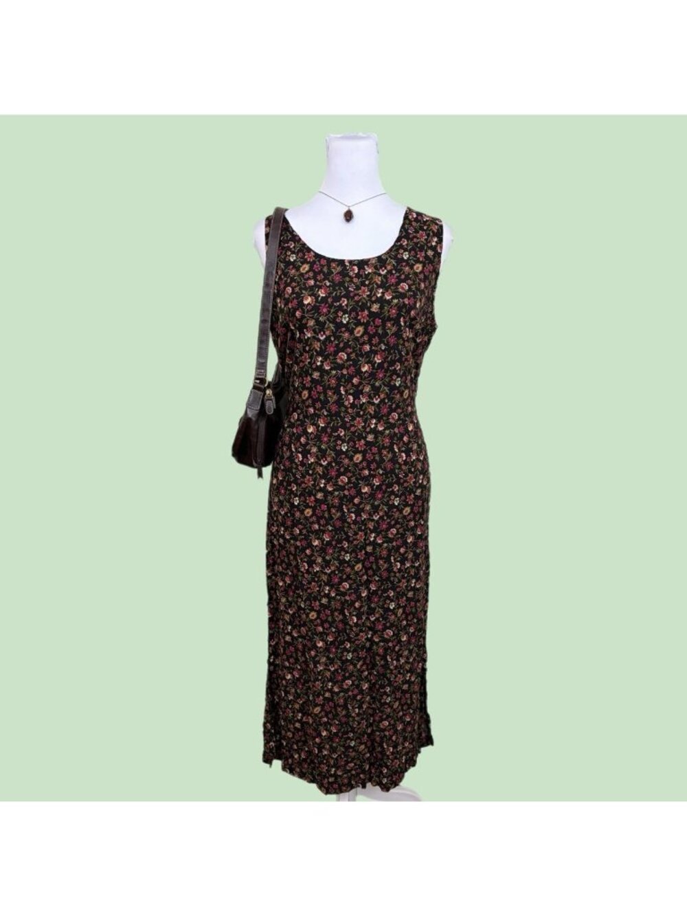 90s ditsy floral whimsygoth dress